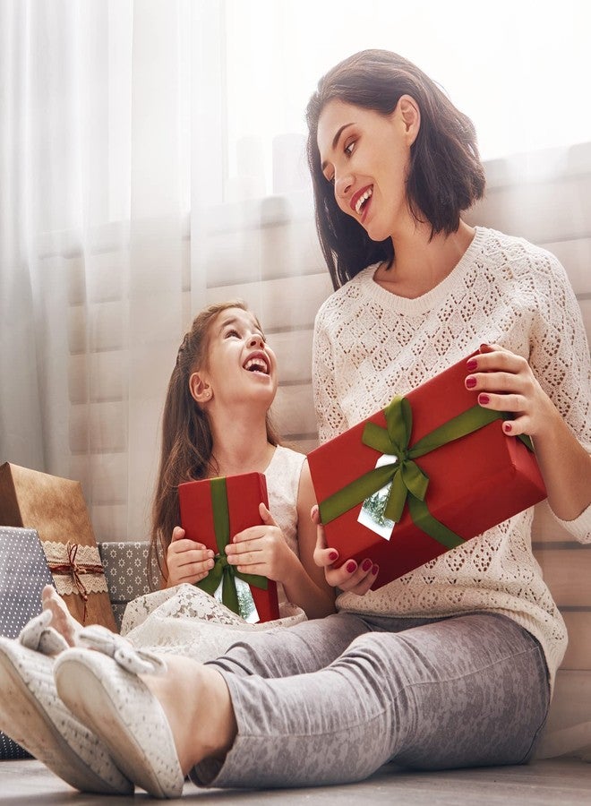 Whaline 100Pcs Christmas Paper Gift Tags Gold Foil Merry Christmas Paper Tag Watercolor Tree Seasonal Wishes Holiday Hang Name Tags Label with Twine, Xmas Winter Great DIY Gift Seasonal Party Favors - Image 5